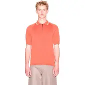 Armani Exchange für Herren. XM001977AF20139U3040 Polo-Strick orange (S), Lässig, Baumwolle, Kurzarm