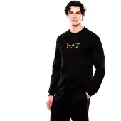 Emporio Armani für Herren. 7M001563_AF17787 Premium Label Sweatshirt schwarz (XS), Lässig, Baumwolle