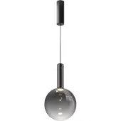 Maytoni Pendelleuchte Nebula – LED Hängeleuchte Schwarz Glas 6W