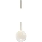 Maytoni Pendelleuchte Nebula Weiß – LED Hängeleuchte mit Glasschirm