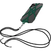Avizar , Verstellbare Handy-Tragekordel 90 cm mit Silikonhalter, Dunkelgrün
