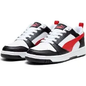 Puma Rebound V6 Lo Jr White-For All Time Red-Black Größe EU 38,5