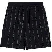EA7 für Herren. 7M001393_AF12660 Graphic Series Shorts schwarz (3XL), Lässig, Baumwolle, Kurzarm