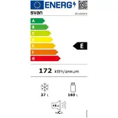 SVAN SF145501E, 206 l, N-ST, 40 dB, 2,4 kg/24h, E, Weiß