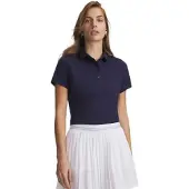 Under Armour Golf Armourdry Kurzarm-poloshirt Für Damen Blau S Frau Blau S