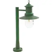 LINDBY Wegeleuchte Eloretta, grün, 60 cm, Stahl, IP44, E27
