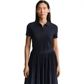 Gant für Damen. 4201535 Polo Marca marineblau (XS), Lässig, Baumwolle, Kurzarm