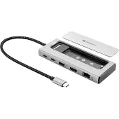 Sandberg 136-82, Kabelgebunden, USB 3.2 Gen 2 (3.1 Gen 2) Type-C, 100 W, Grau, SSD, M.2