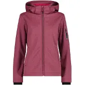CMP - Women's Softshell Jacket Zip Hood - Softshelljacke Gr 34 rot/rosa