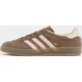 Adidas Originals Sneaker ORIGINALS "GAZELLE INDOOR", Damen, Gr. 38, braun (earth strata, wonder quartz, gum5), Leder, Synthetik, Schuhe Sneaker