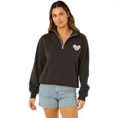Rip Curl RipCurl RC Heart Half Zip Fleece washed black (8264) M