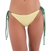 Hurley - Women's Ribbon Regular Fit Solid Color Reversible - Bikini-Bottom Gr S weiß