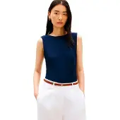 Tommy Hilfiger 5x2 Rib Boat Slim Fit ärmelloses T-shirt