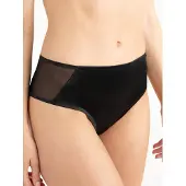 Passionata Slip "BIANCA", Damen, Gr. 44, schwarz, Mikrofaser;Satin, Obermaterial: 79% Polyamid, 21% Elasthan, körpernah, Unterhosen Slip, leichte Satin-Mikrofaser, elastisch