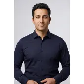 Olymp Businesshemd "No. Six 24/Seven super slim", Herren, Gr. 36, N-Gr, blau (marine), Web, Obermaterial: 92% Baumwolle, 8% Elasthan, sehr schmal, Hemden Businesshemd, in bequemer Jersey-Qualität