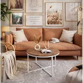 Lookway Runder Couchtisch CIRI-X Eiche Artisan Wotan Stirling