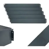 UNUS Rasenkante Metall Beeteinfassung 25m x 14cm Anthrazit
