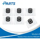 Plus.Parts Rowenta X-Plorer Serie 65+ RR8L85WH Staubbeutel (6-er Pack, )
