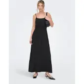 ONLY Maxikleid "ONLALTA S/L LONG STRAP DRESS PNT ZLO"