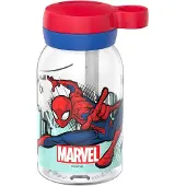 Mepal Campus Trinkflasche mit Trinkhalm 450 ml - Spiderman