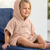 Yoursurprise Personalisierter Kinder-Badeponcho - 2/5 Jahre - Rosa
