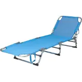 Koopman Blaue Sonnenliege - 190 x 55 x 25 cm