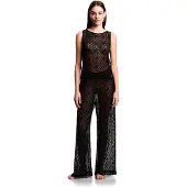 Emporio Armani für Damen. EW003420_AF20251 Schwarze Strandhosen (L), Lässig, Baumwolle