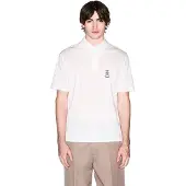 Armani Exchange für Herren. XM002209AF10364U0009 Regular Polo Weiß (S), Lässig, Baumwolle, Kurzarm