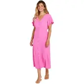 Rip Curl RipCurl Molokaï Short Sleeve Long Dress super pink (4007) 2XS