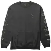 Salty Crew Reel LB Crewneck pirate black (PBLK) XL