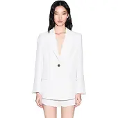 Armani Exchange für Damen. XW002837AF21555U1003 Americana Crepe weiß (L), Lässig, Klassisch, Polyester