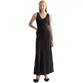 Scotch & Soda Slip Ruffled Edges ärmelloses Langes Kleid