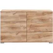 Wimex Schubladenkommode Easy Plus Kommode 130x41x83cm Farbe wählbar,Plankeneiche