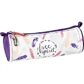 Brunnen Schlamper-Etui rund RVS Federn 1049107551