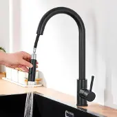Sonstiges Wasserhahn Küche Schwarz Hochdruck Ausziehbar 360° Mischbatterie Edelstahl Brause