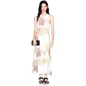 Armani Exchange für Damen. XW001963AF21554F1060 Mehrfarbiges Kleid Horizon (XS), Lässig, Party, Viskose, Ärmellos / Hosenträger
