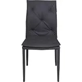 Dmora Stuhl Gestreift Grau, 2 Stühle Sitzfarbe Grau