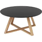 Kondela Runder Couchtisch Infero - Schwarz / Natur