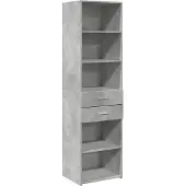 Syfax Highboard Betongrau 50x42,5x185 cm Holzwerkstoff
