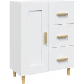 Syfax Sideboard Weiß 69,5x34x90 cm Holzwerkstoff