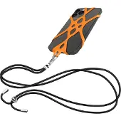 Avizar , Smartphone-Kette (verstellbarer Nylonriemen mit Universalbefestigung), Orange