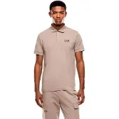 Emporio Armani für Herren. 8NPF14_PJVQZ Core Identity beigefarbenes Poloshirt (L), Lässig, Baumwolle, Kurzarm