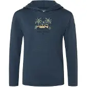 Super.natural K Tropicar Light Hoodie blueberry/various (W55) 140