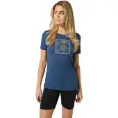 Super.natural W SEA Urchin Tee ocean blue/various (13G) S