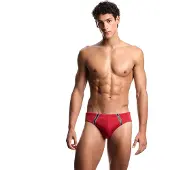 Emporio Armani für Herren. EM000570_AF20426 Slip Cint Badeanzug rot (XXL), Strandbekleidung, Polyamid