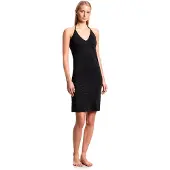 Emporio Armani für Damen. EW004085_AF20255 Strandkleid schwarz (XL), Lässig, Polyamid, Ärmellos / Hosenträger