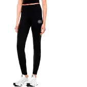 EA7 für Damen. 7W000950_AF12484 Leggings Visibility schwarz (L), Sportlich, Multisport, Polyester