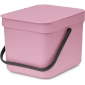 Brabantia Sort & Go, 6 l, Rechteckig, Recycelbarer Kunststoff, Pink, Manuell, Belgien