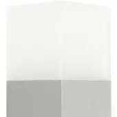SU-MA Mastleuchte 58 cm 1xE27 silber IP44 Cube CB-580 AL