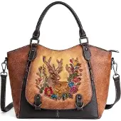 Tollzwood Handtasche für Damen aus echtem Leder der Serie Element